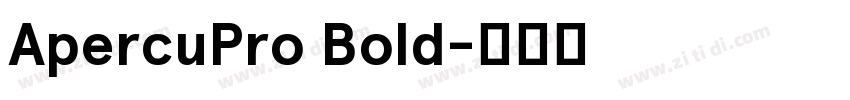 ApercuPro Bold字体转换